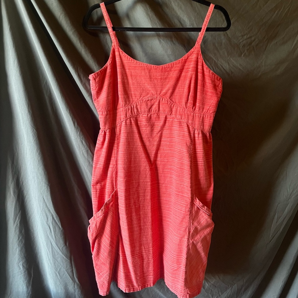 TOAD & CO 100% Organic Cotton Size M casual mini dress large pockets sporty